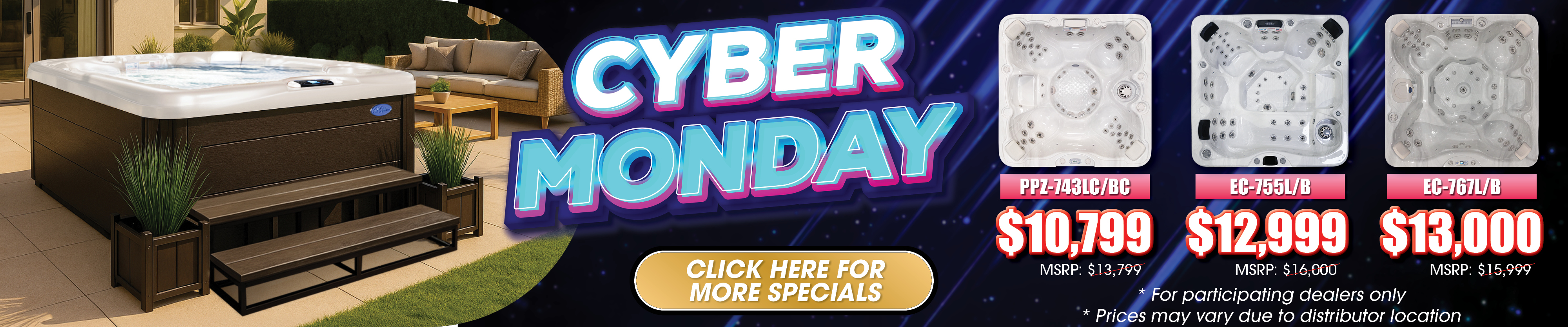 Calspas hot tub being used in a family setting - Alhambra