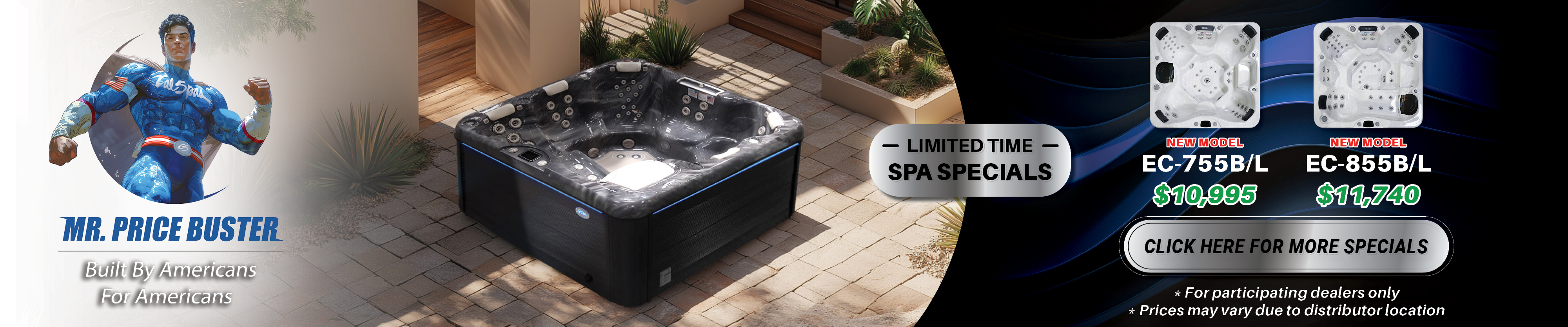 Calspas hot tub being used in a family setting - Alhambra