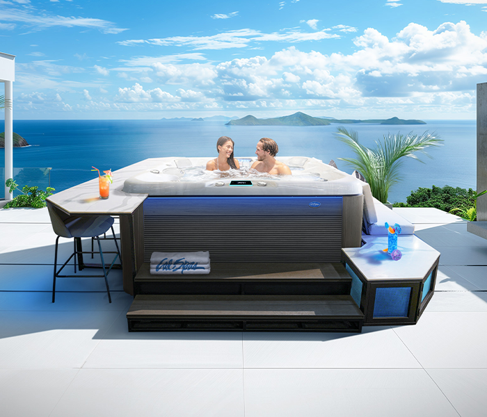 Calspas hot tub being used in a family setting - Alhambra
